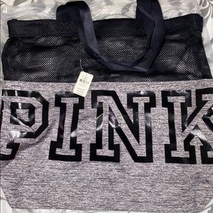 VS Pink Grey Tote